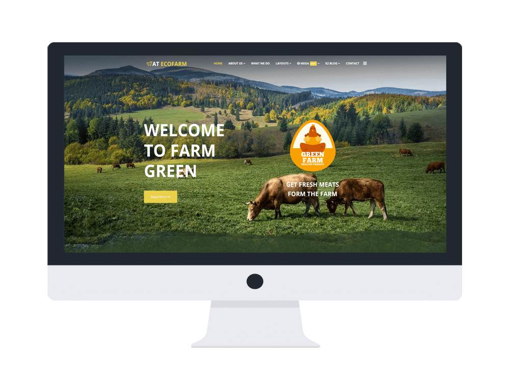 At Ecofarm - Free Farm Joomla Template