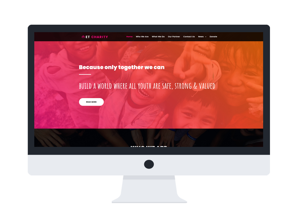 Et Charity Free Responsive Wordpress Theme Full Screen