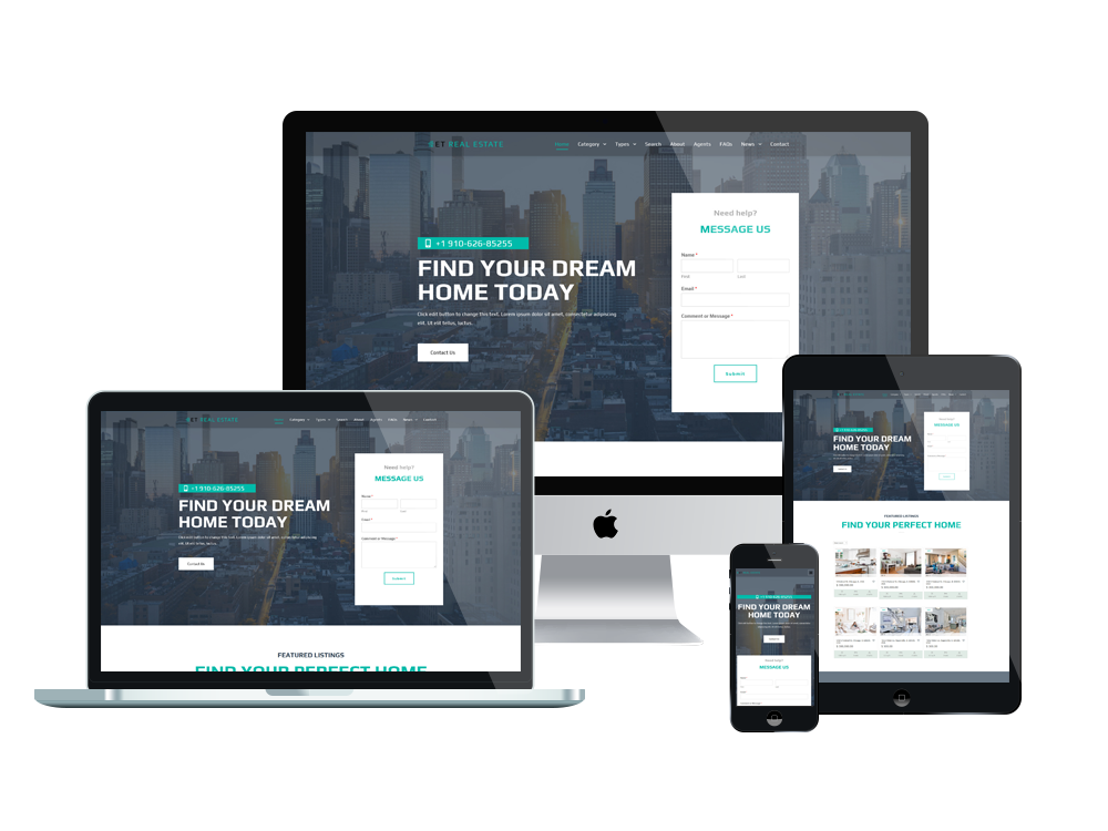 Et Real Estate Free Responsive Wordpress Theme