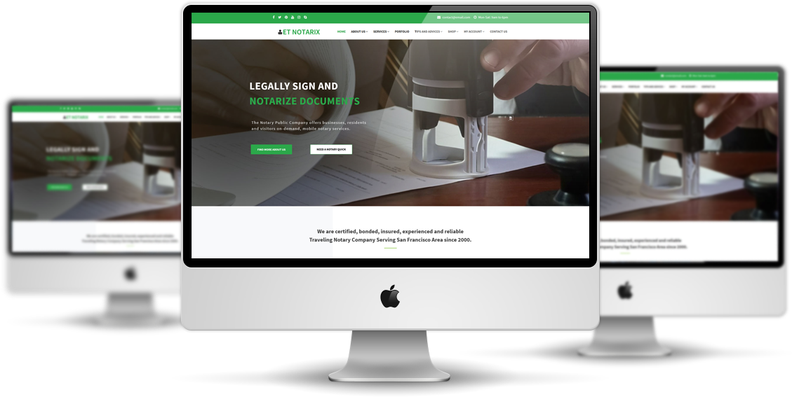 ET Notarix Professional Notary Website Templates Age Themes