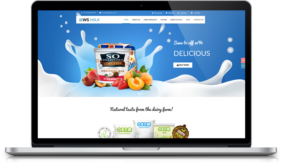 Ws-Milk-Free-Responsive-Wordpress-Theme-Macbook