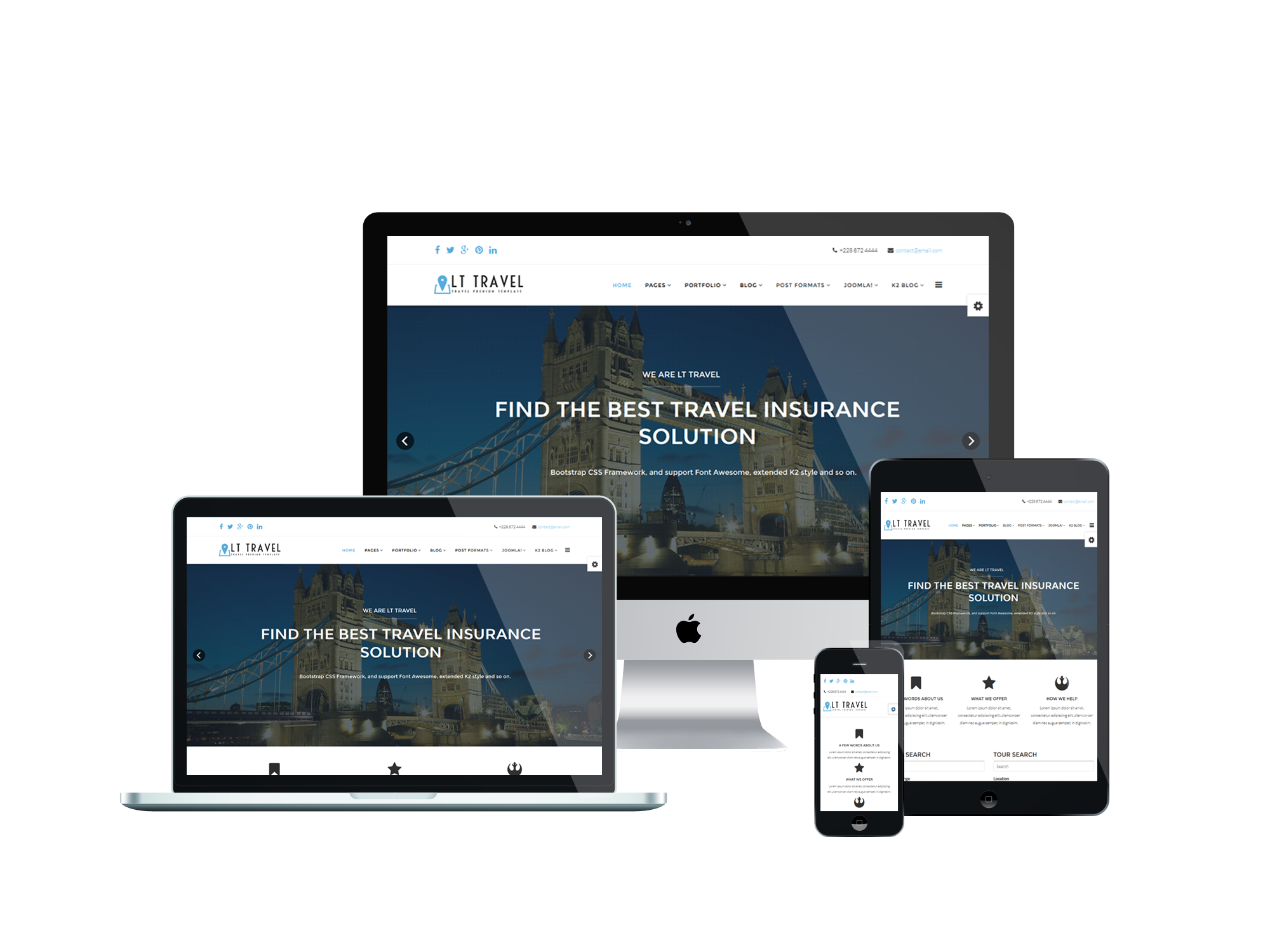 Lt Travel Responsive Joomla Theme 3