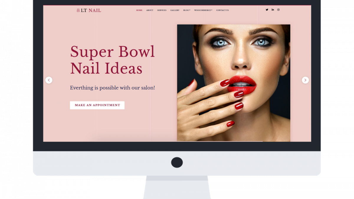 Beauty Salon WordPress Theme 4 spa body massage hair cut nail makeup