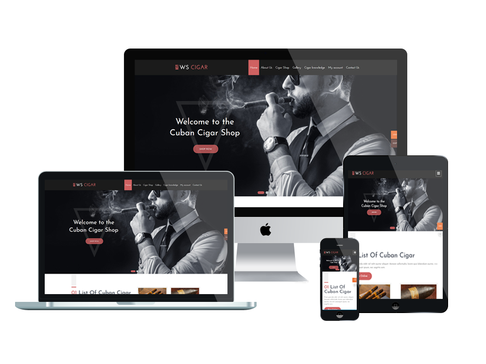 Ws Cigar Free Responsive Wordpress Theme