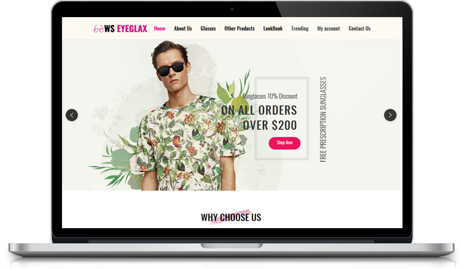 Ws Eyeglax Free Responsive Wordpress Theme Retine