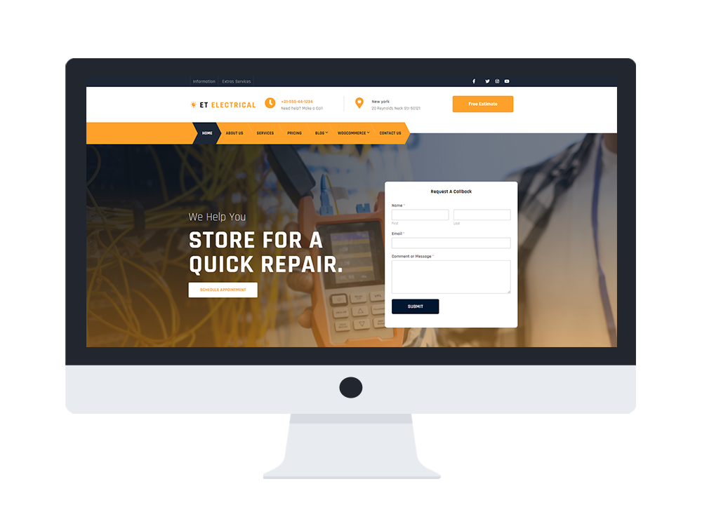 Smart Electrician - WordPress theme