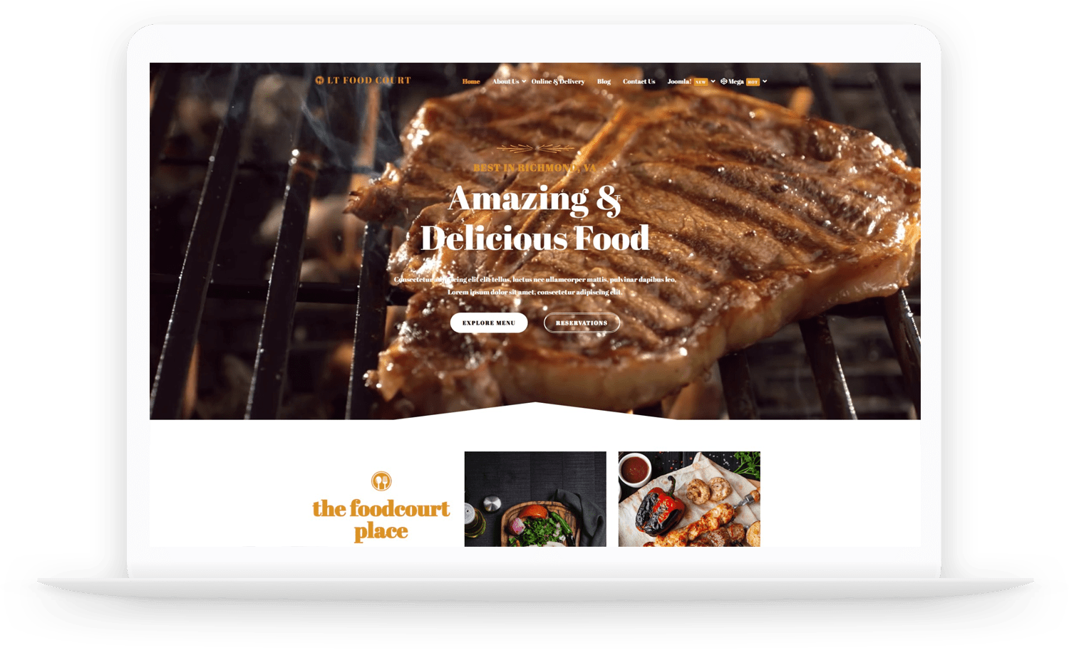 Lt-Foodcourt-Free-Joomla-Template