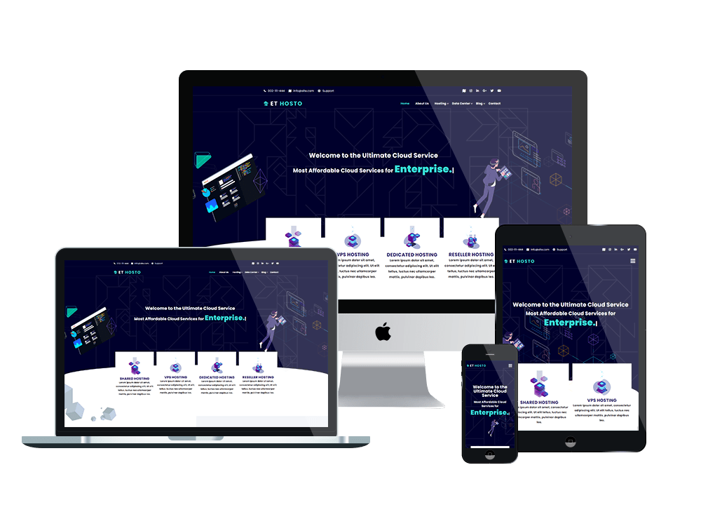 Et Hosto Free Joomla Template Responsive