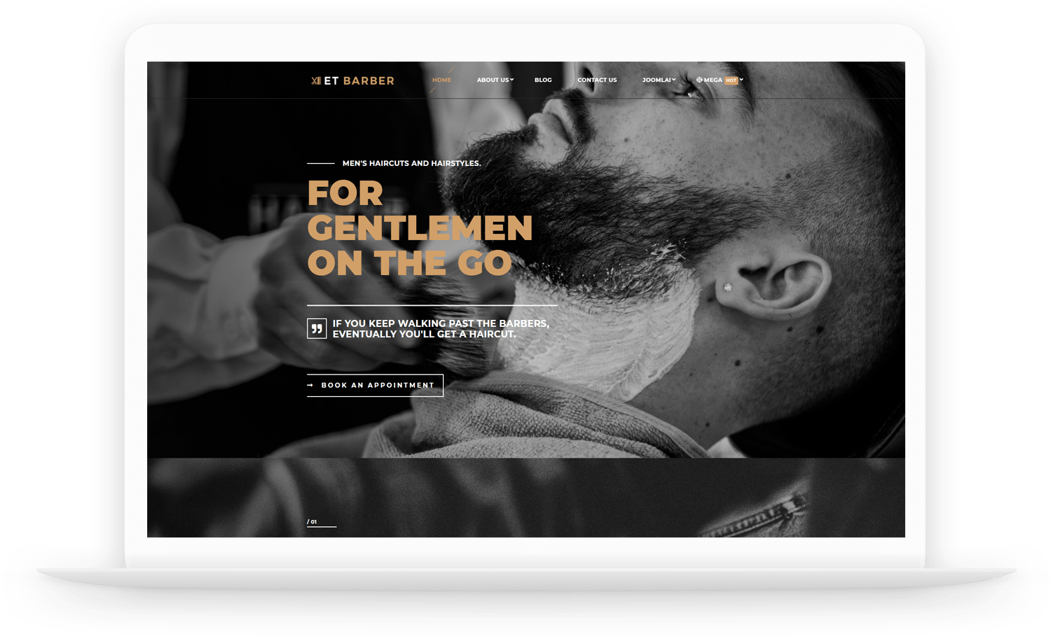 ET Barber – Free Professional Hair Salon Website Template - Age Themes