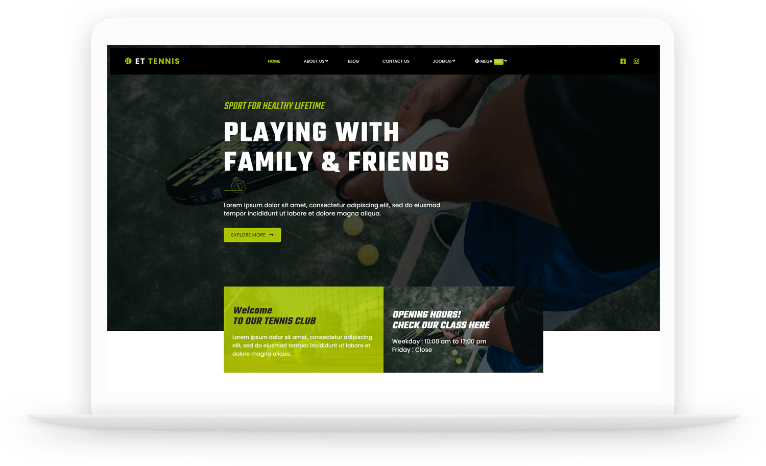 Tennis websites shop