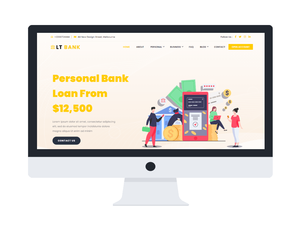 Lt-Bank-Free-Wordpress-Theme