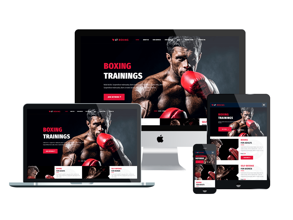 Lt Boxing Responsive Joomla Template