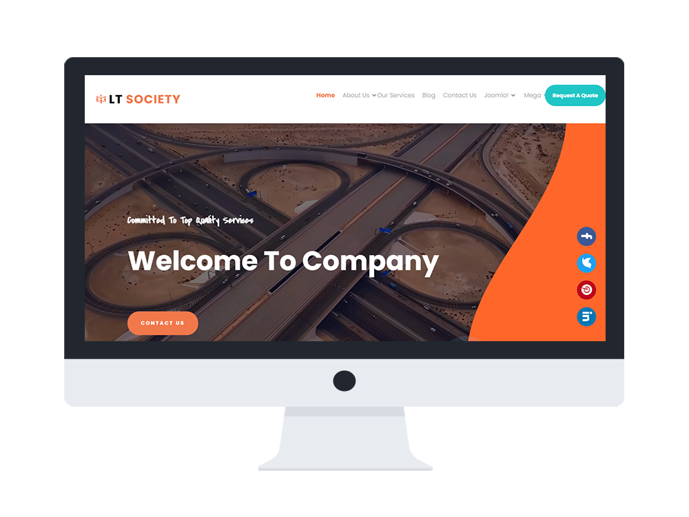 Lt Society Free Joomla Template Responsive