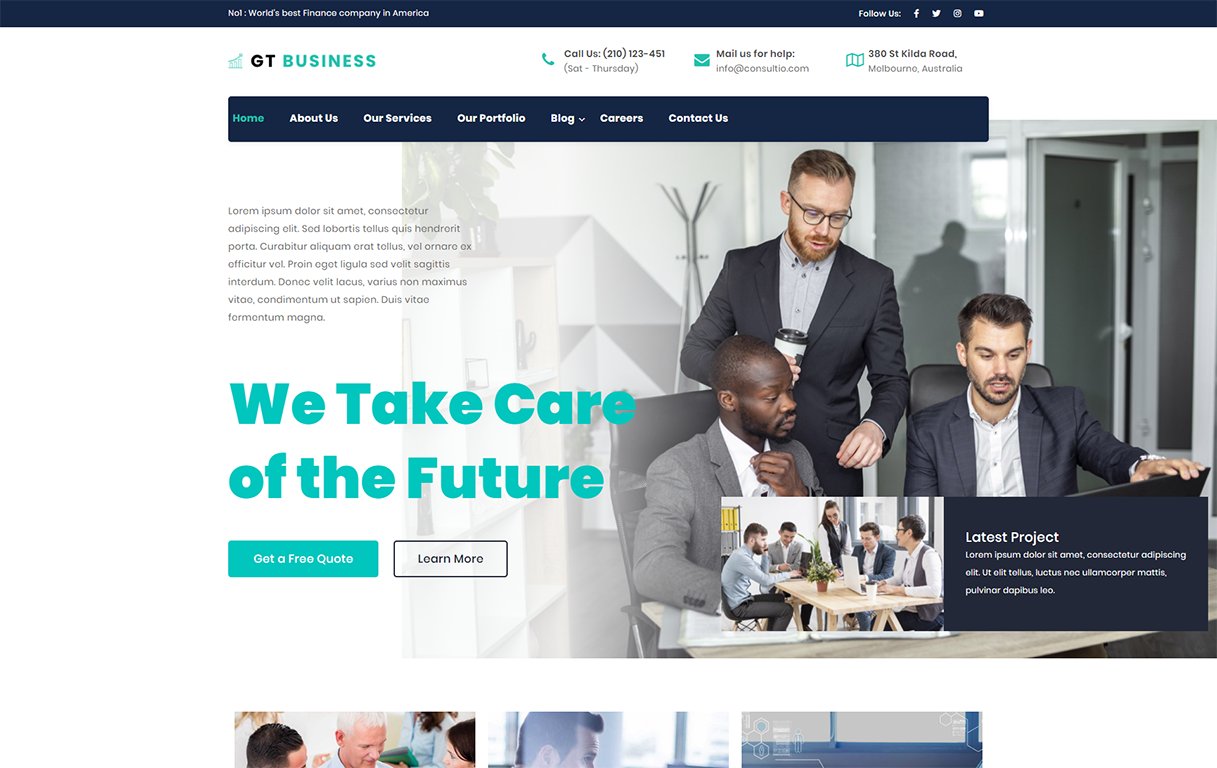 Gt Business Wordpress Theme Elem