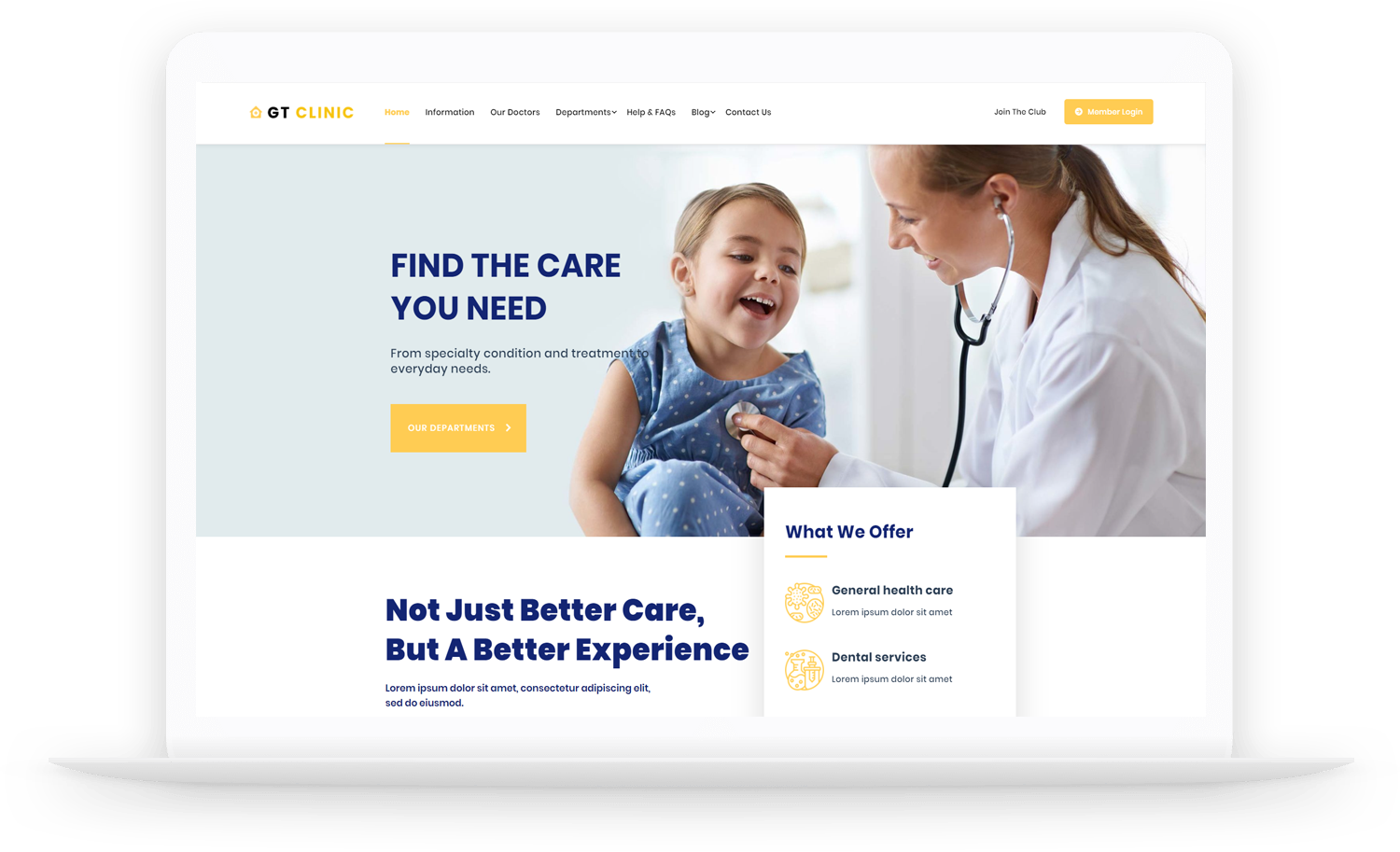 Gt Clinic Free Wordpress Theme E