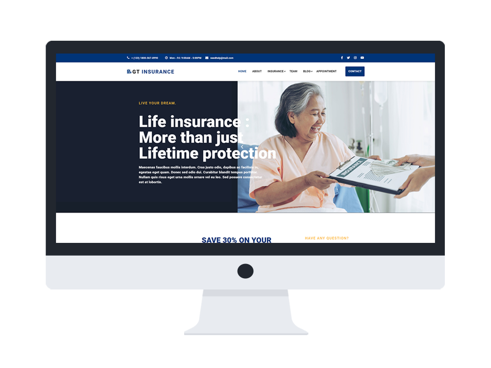 Gt Insurance Wordpress Themes