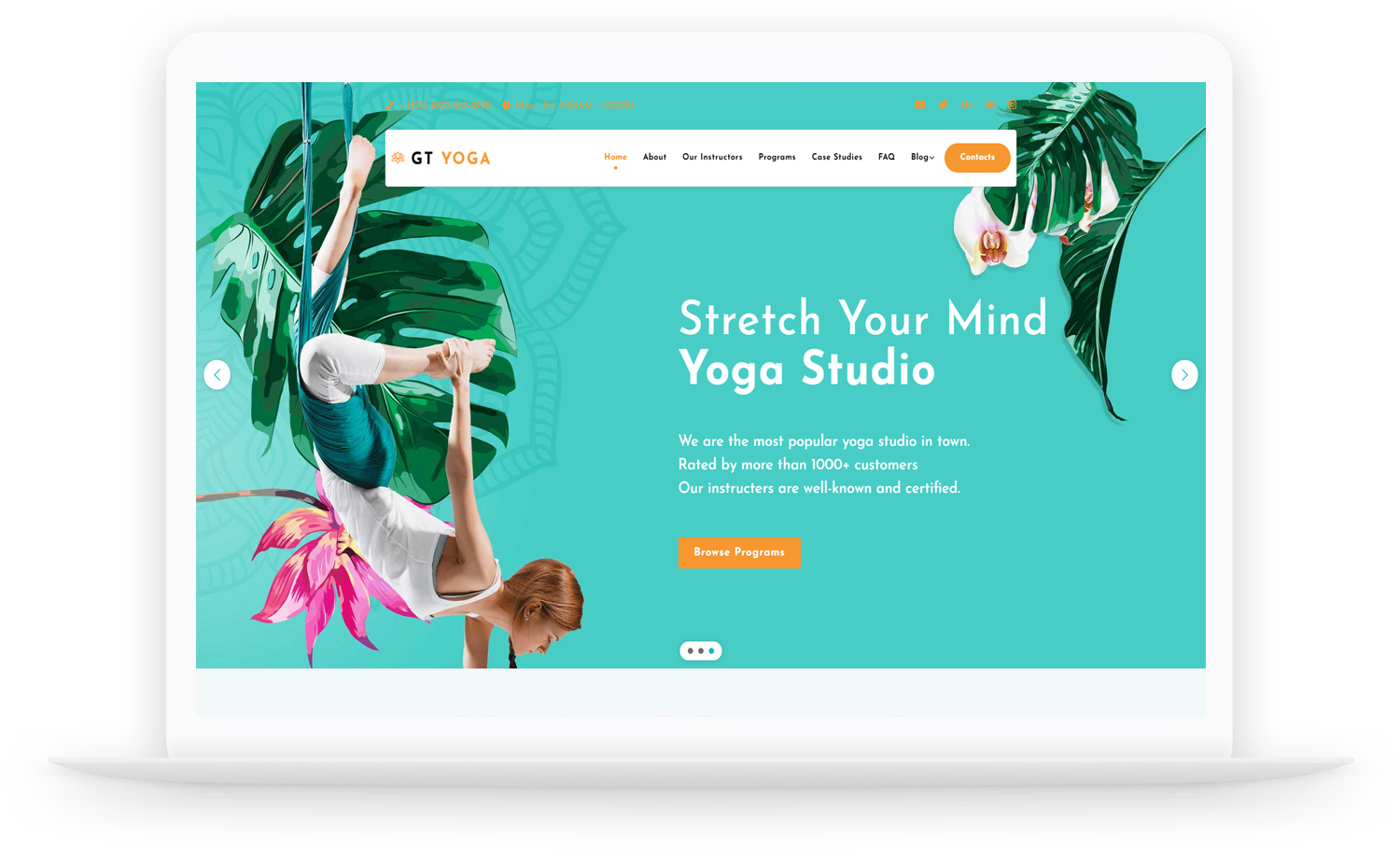Gt Yoga Free Wordpress Theme Ele