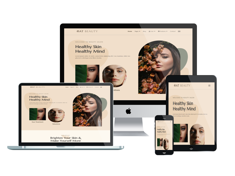 At Beauty Responsive Mockup