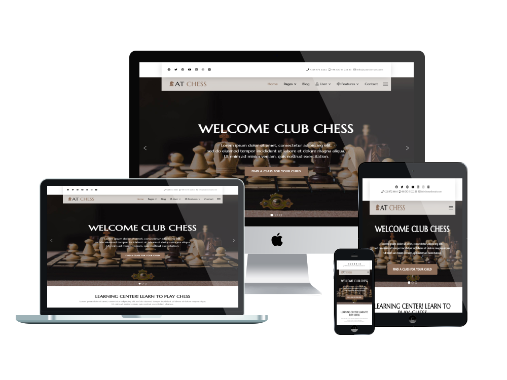 At Chess Responsive Mockup