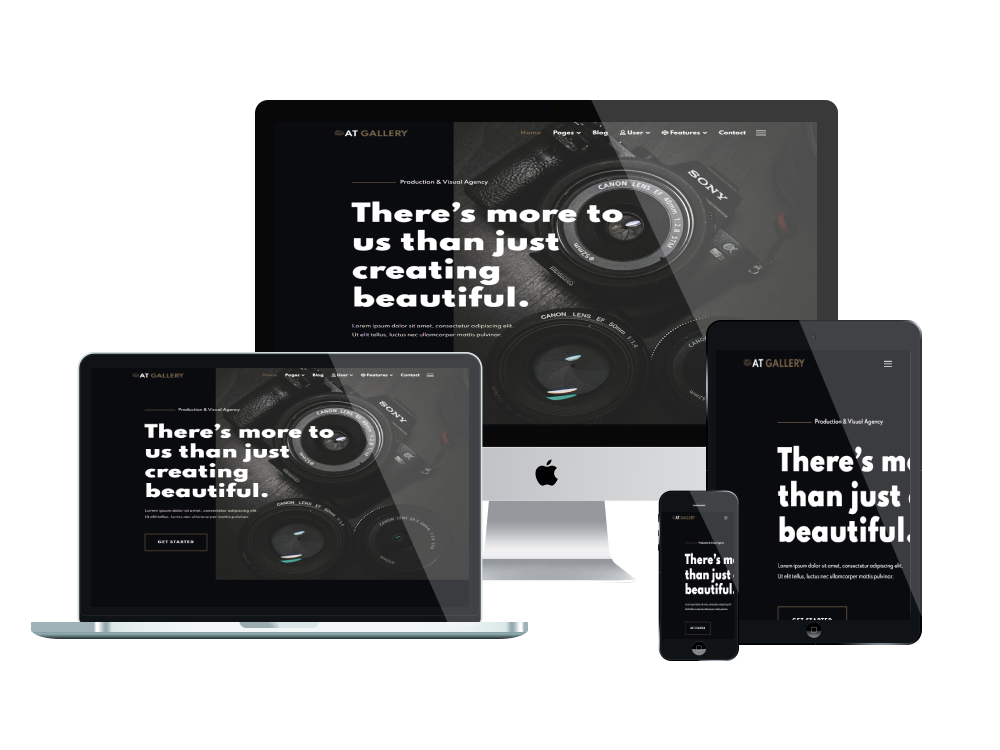 At Gallery Responsive Mockup