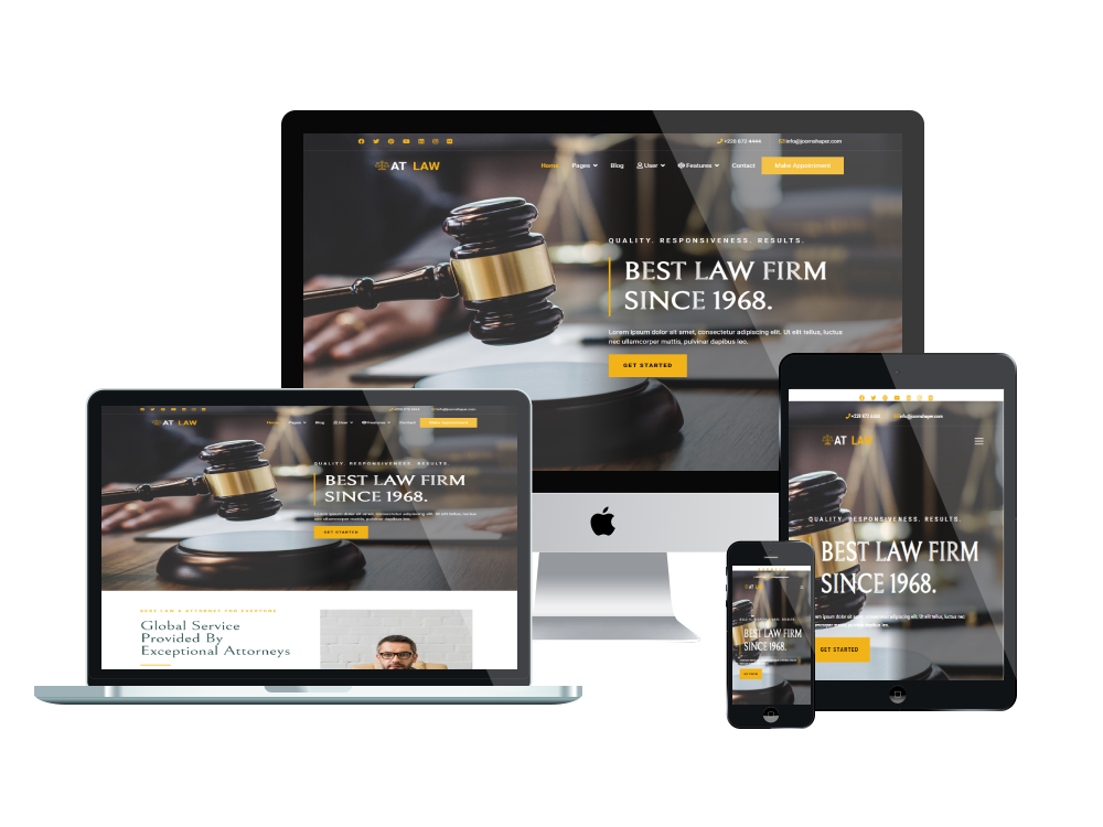 At Law Responsive Mockup