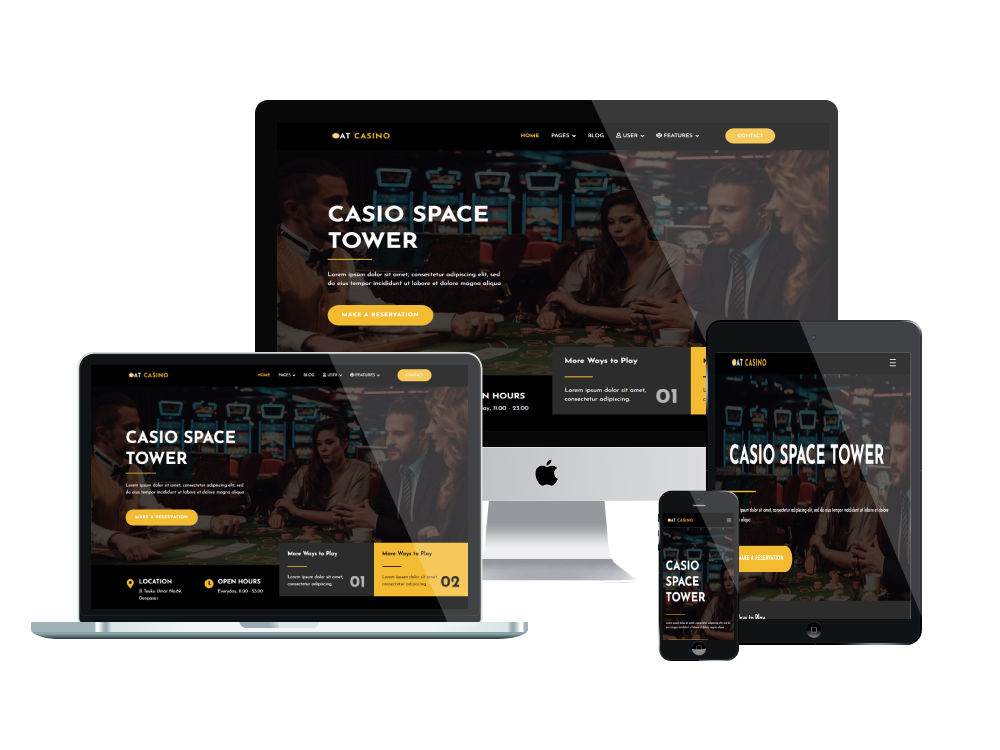 At Casino Responsive Mockup