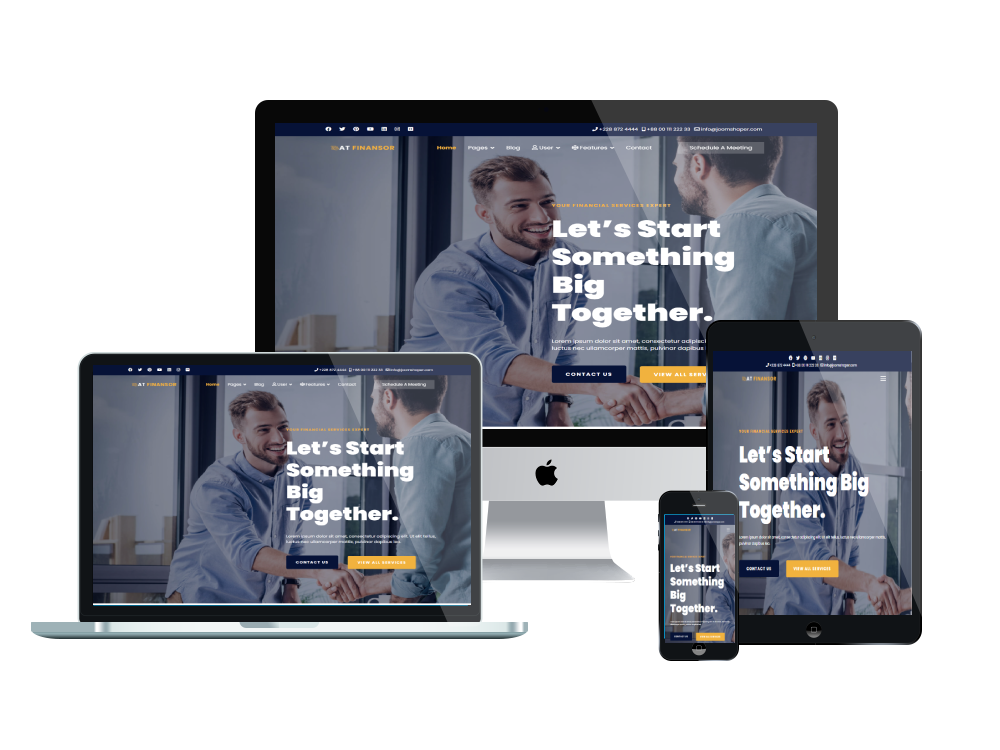 At Finansor Responsive Mockup