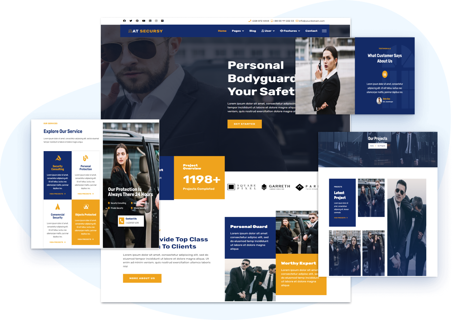 Security Services Wordpresss Theme