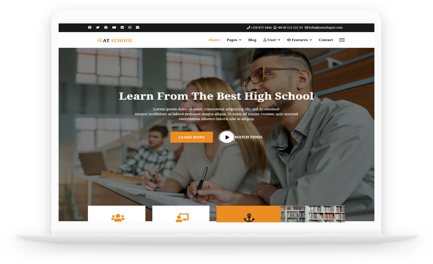 free-joomla-template-at-school