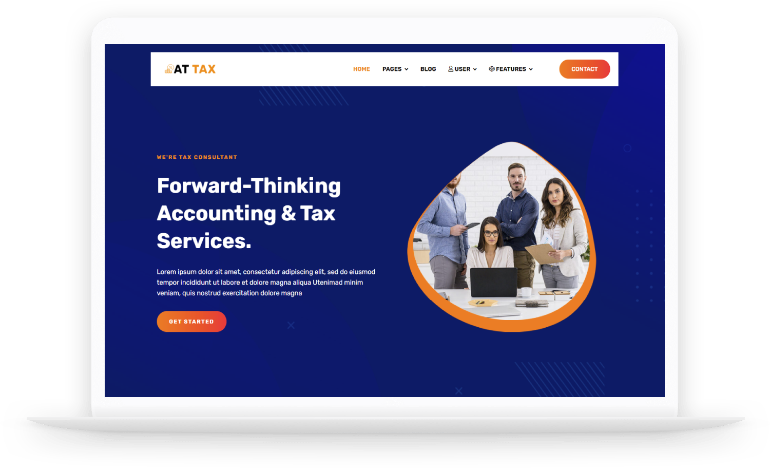 AT Tax Free Responsive Tax website templates