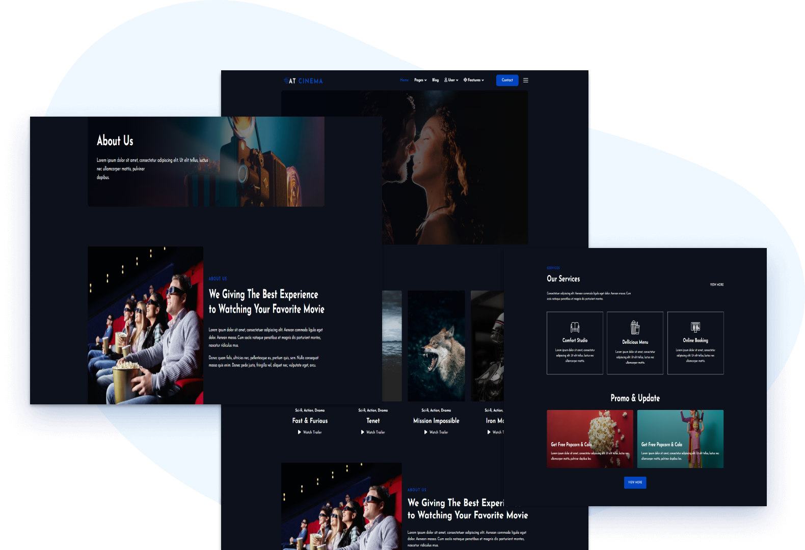 Vidstream - Movie & Tv Show Responsive Website template #167226