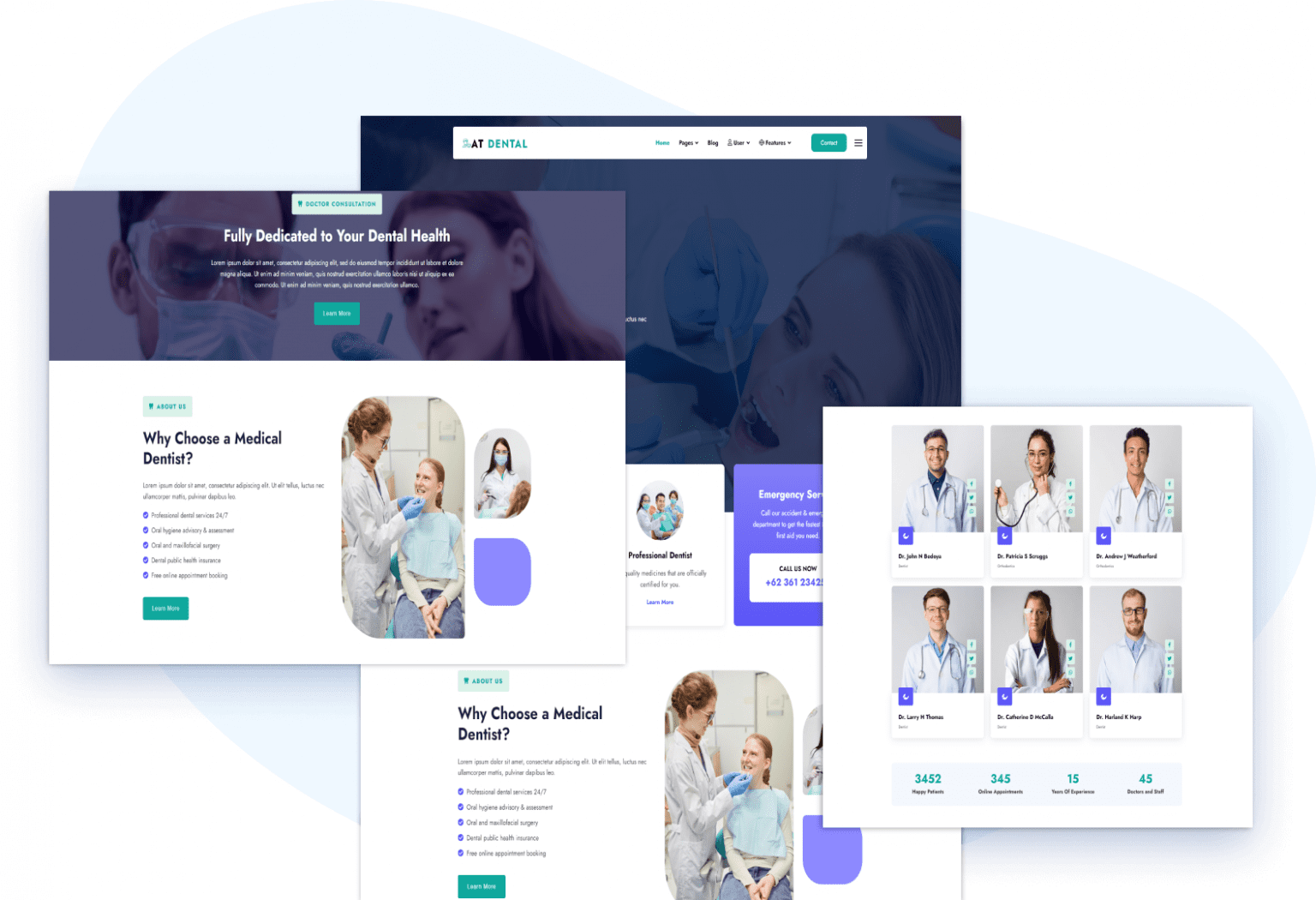 AT Dental – Free Responsive Dental website templates