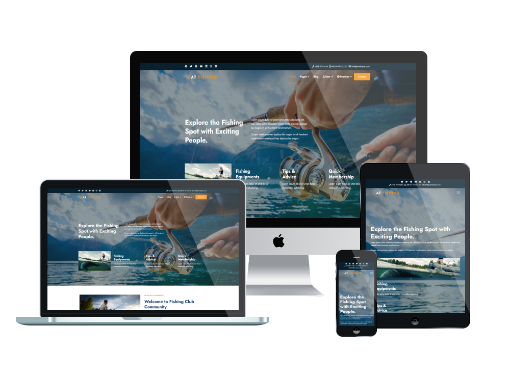 At Fishing Responsive Mockup