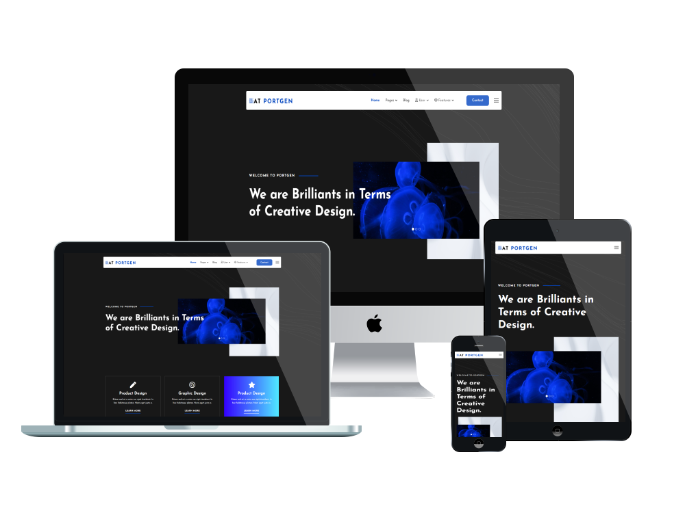 At Portgen Responsive Mockup