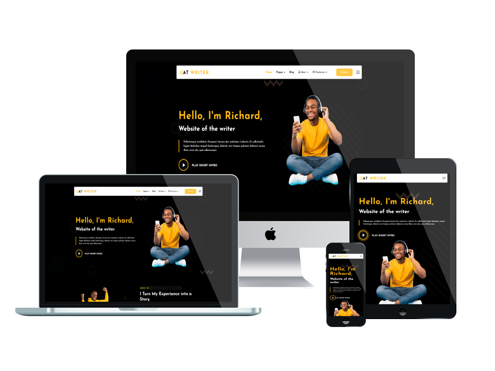At Writer Responsive Mockup