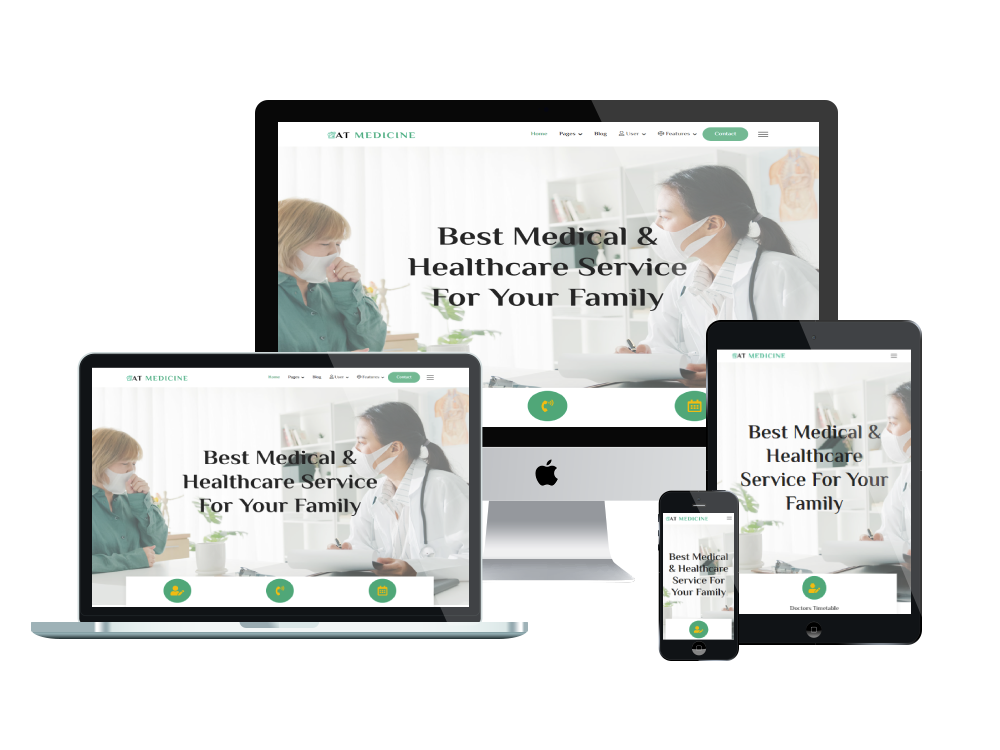 At Medicine Responsive Mockup