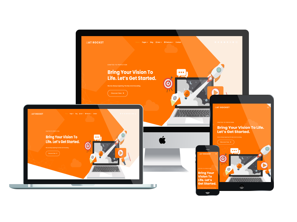 At Rocket Responsive Mockup