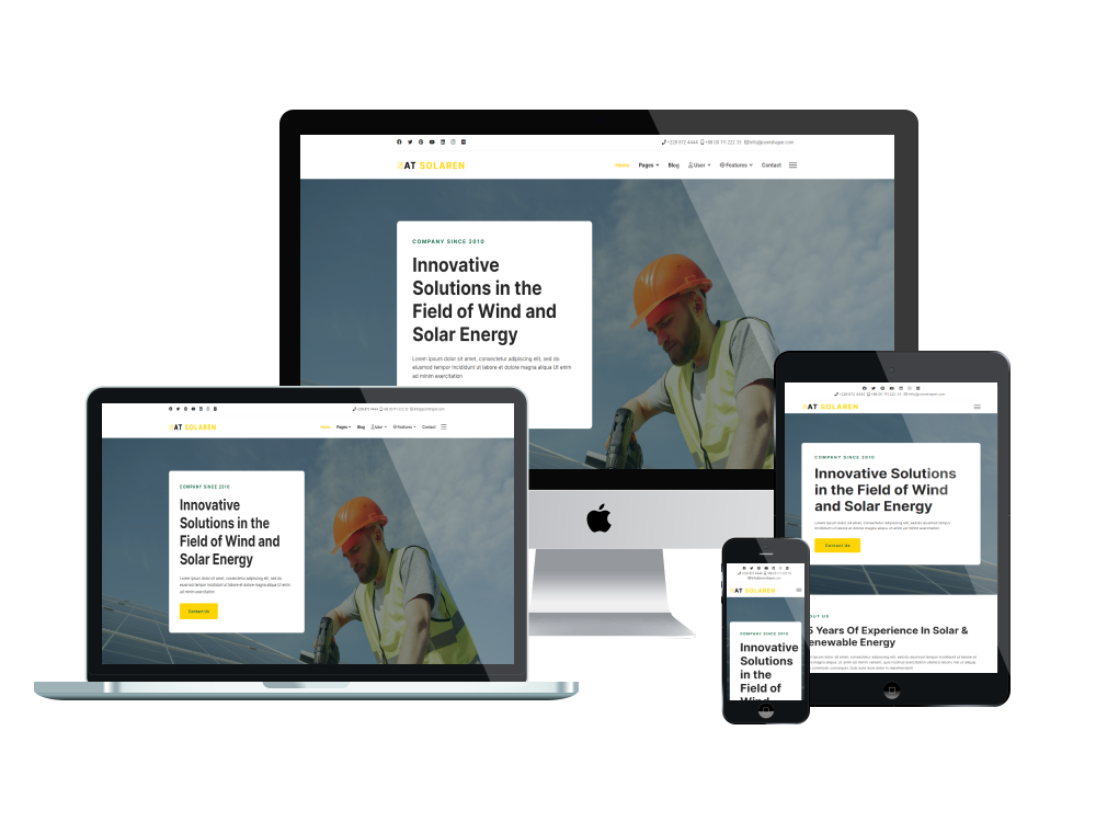 At Solaren Responsive Mockup