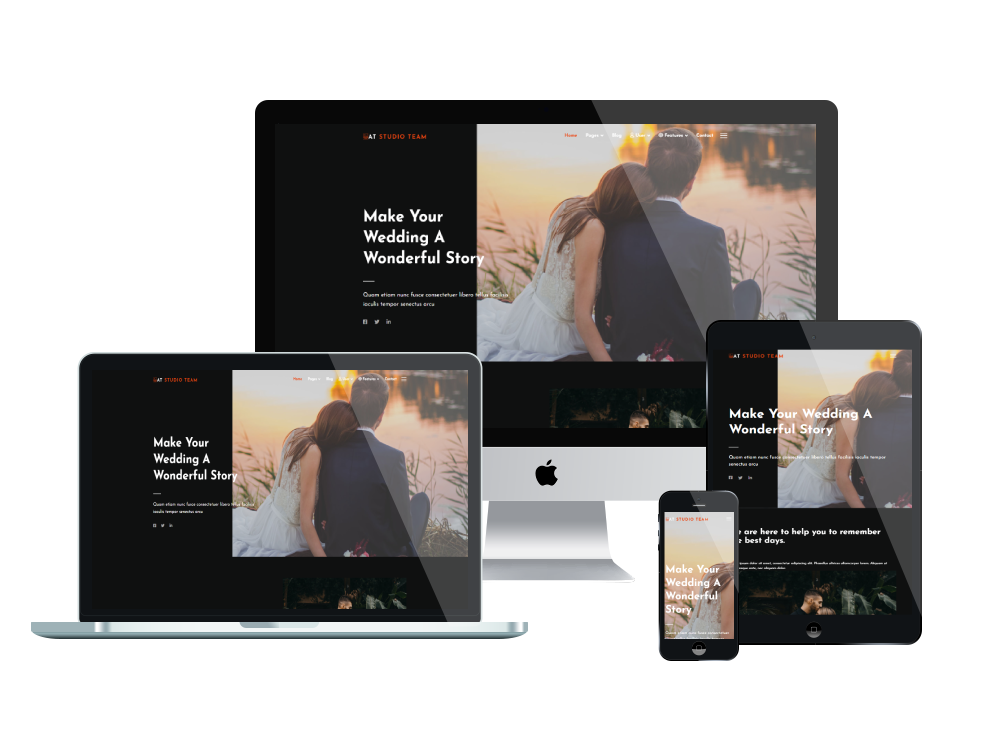 At Studio Team Responsive Mockup