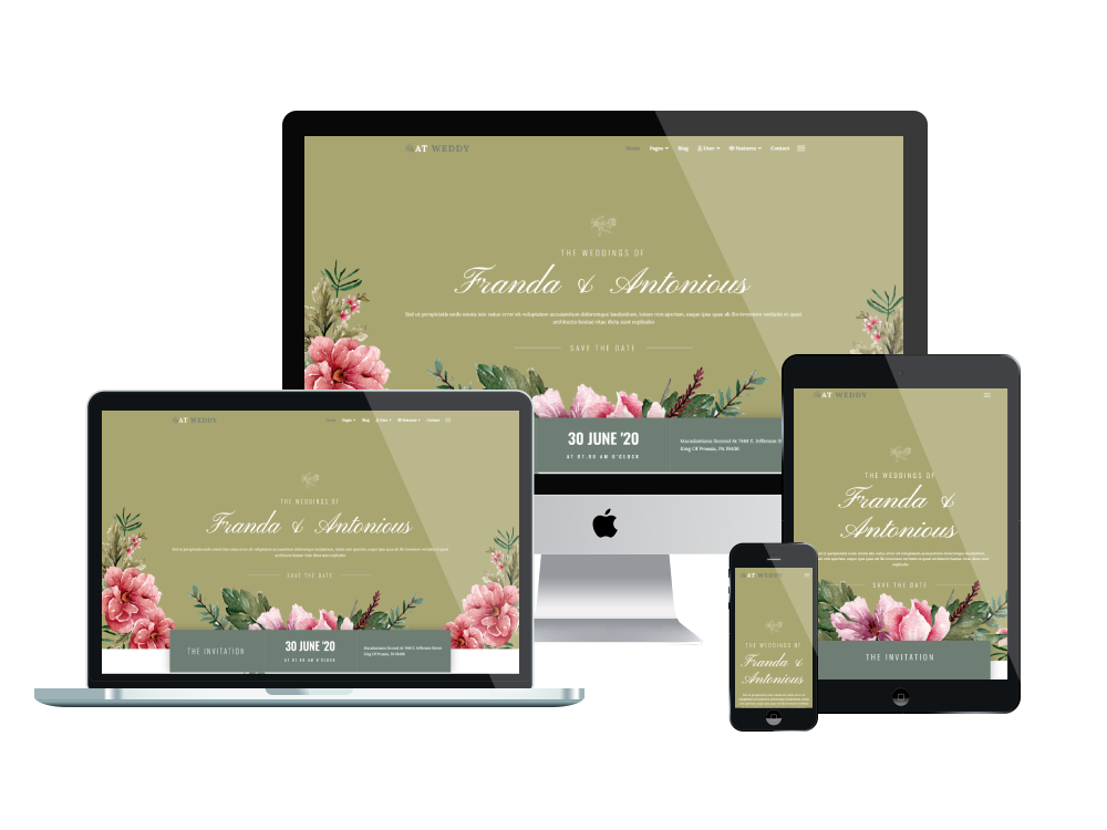 At Weddy Responsive Mockup