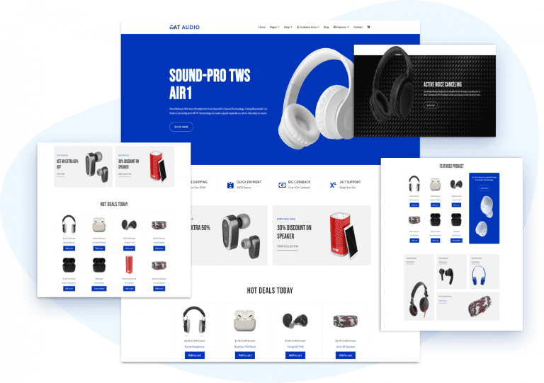 AT Audio – Free Responsive Audio website template - Age Themes