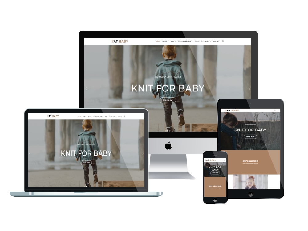 At Baby Responsive Mockup