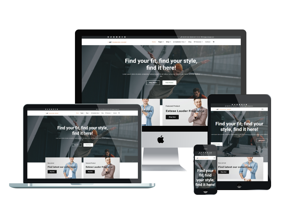 At Fashion Shopresponsive Mockup