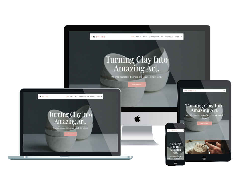 At Pottery Responsive Mockup