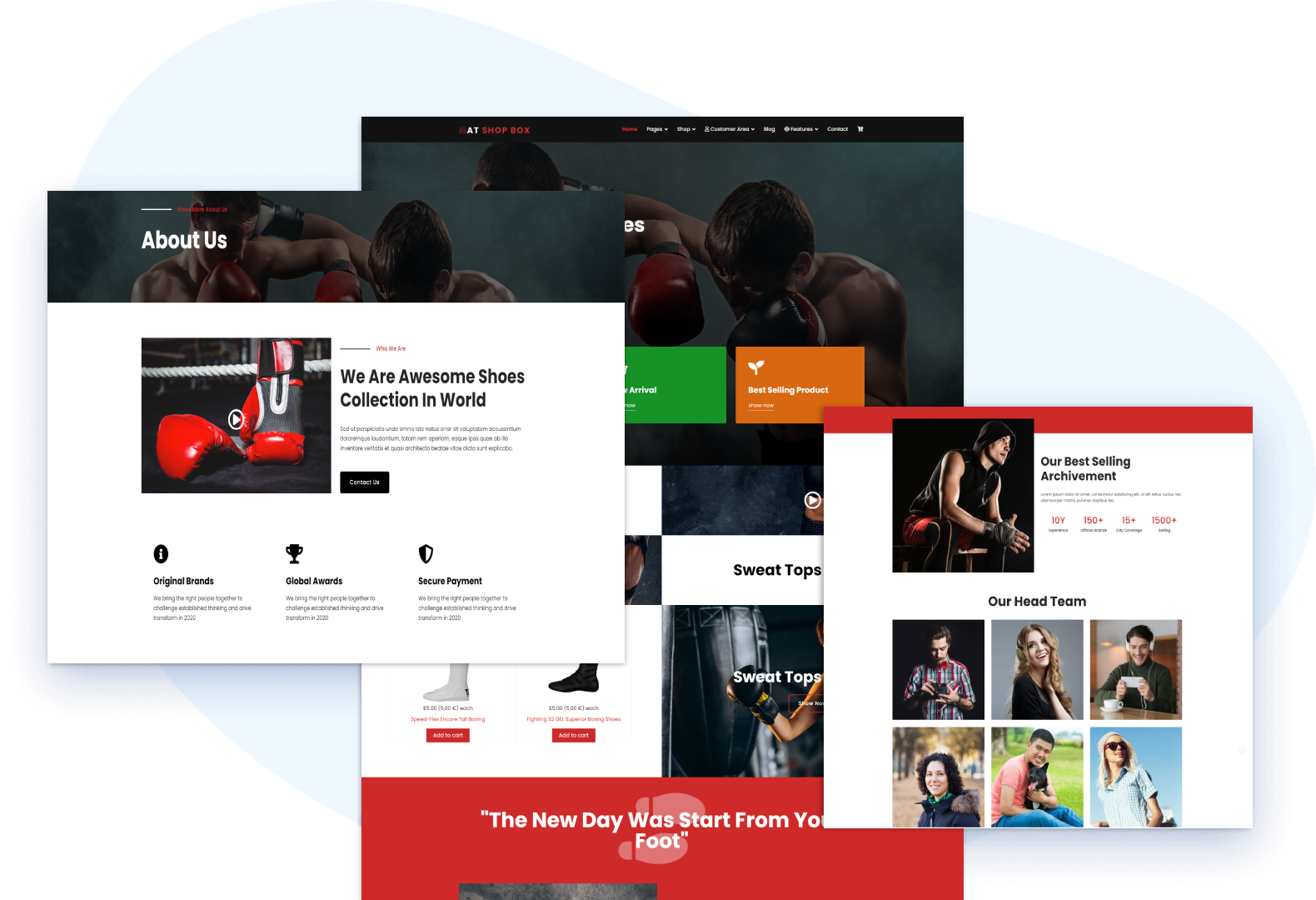 Boxing Shop WordPress Theme