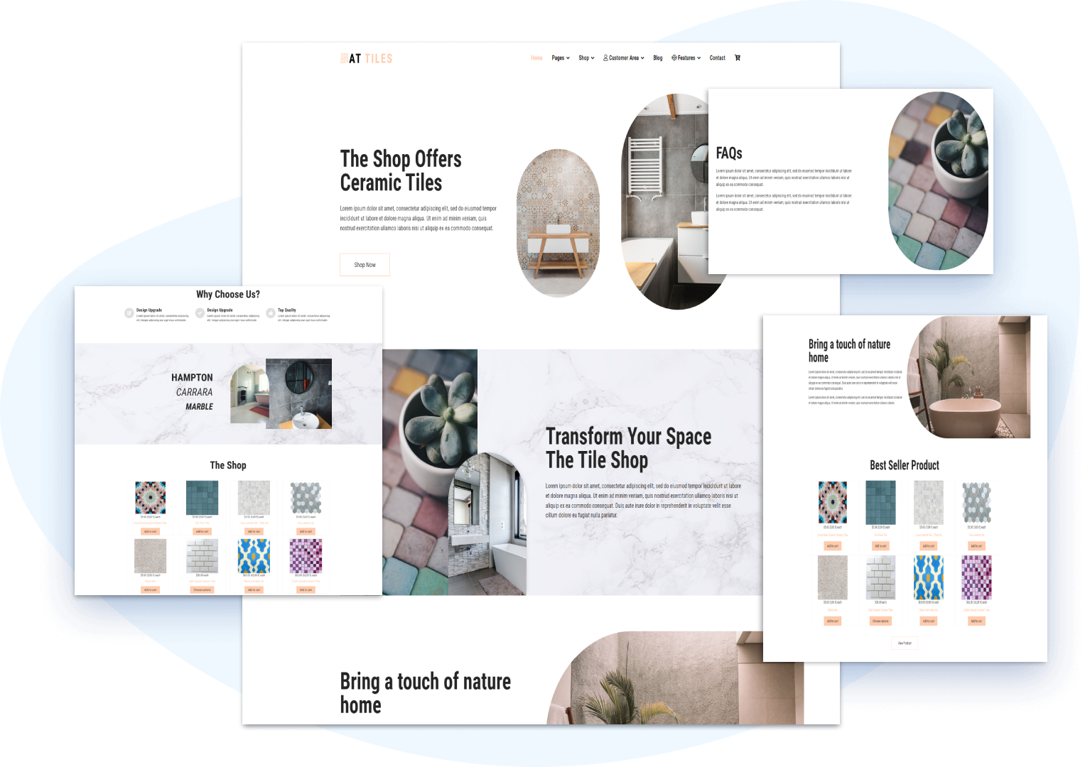 Ceramic Tiles WordPress Theme