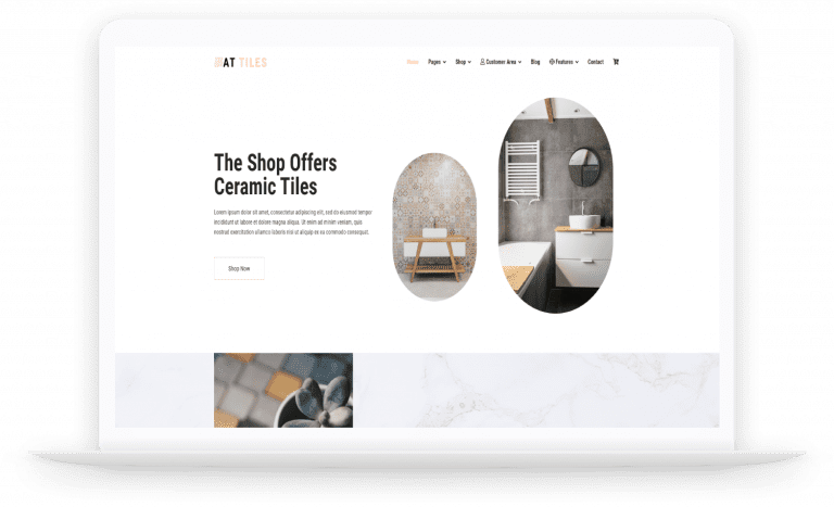 AT Tiles – Free Responsive Construction material website template - Age ...