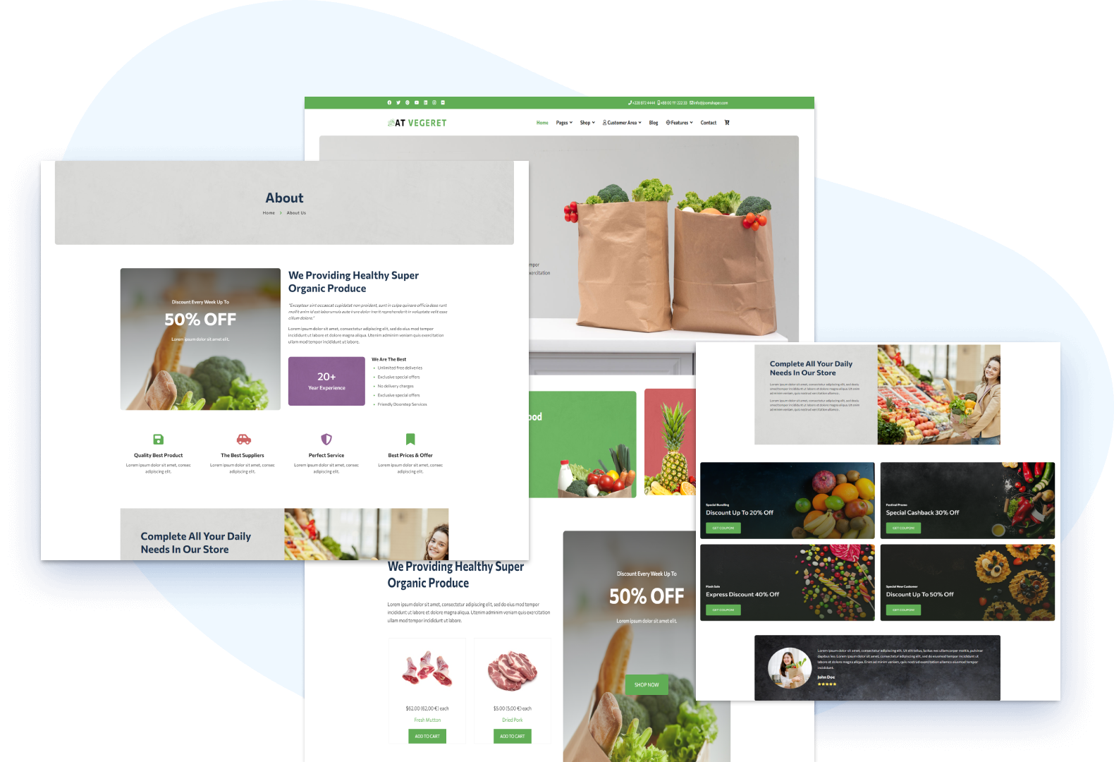 Organic Food Shop WordPress Theme