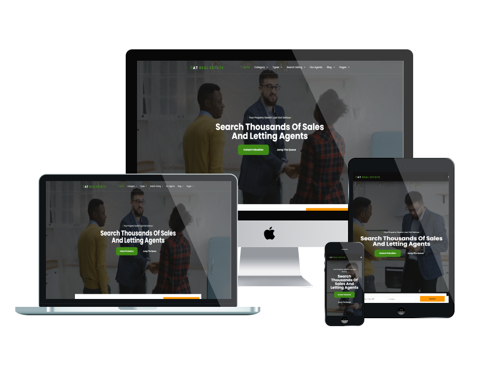 At Real Estate Responsive Mockup