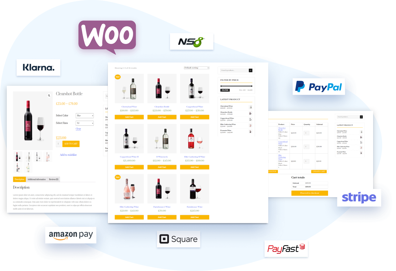 Responsive Wine Shop WordPress Theme